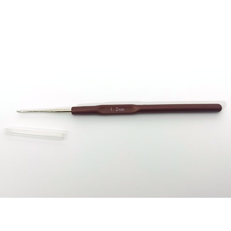 Hooks with a plastic handle in 16 sizes from 0.5 - 2.5 mm | Jimot.cz