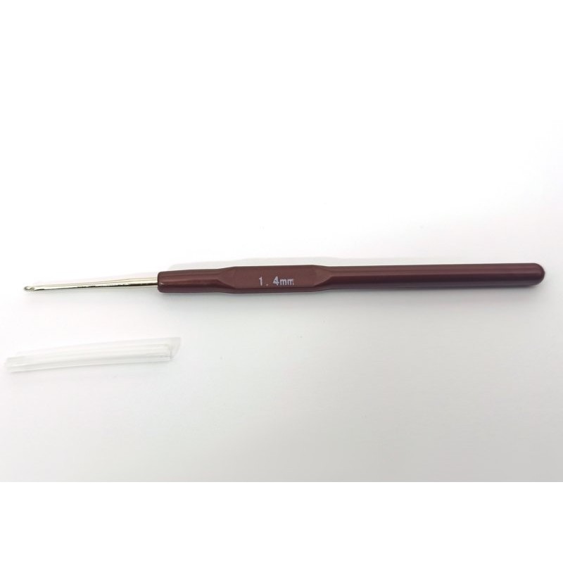 Hooks with a plastic handle in 16 sizes from 0.5 - 2.5 mm | Jimot.cz