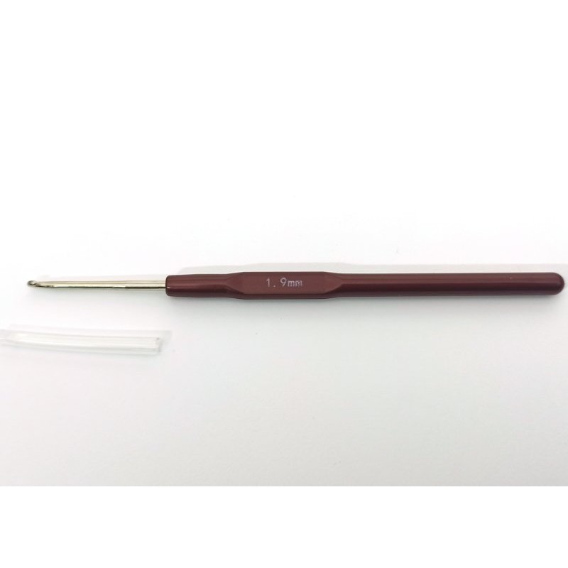 Hooks with a plastic handle in 16 sizes from 0.5 - 2.5 mm | Jimot.cz
